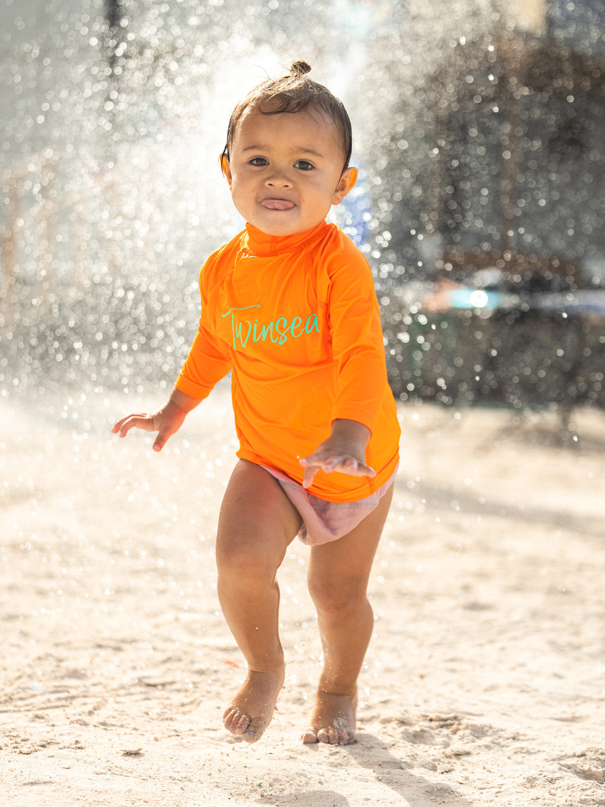 Twinsea Kids Rash Guard — Orange — Twinsea