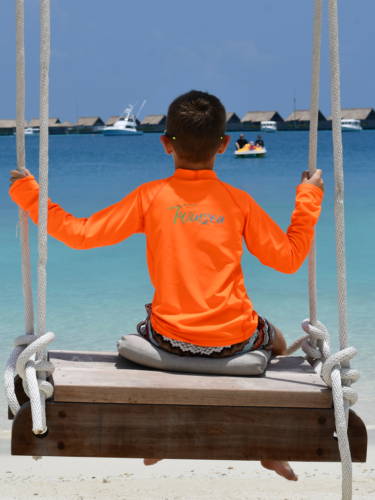 Twinsea Kids Rash Guard — Orange — Twinsea